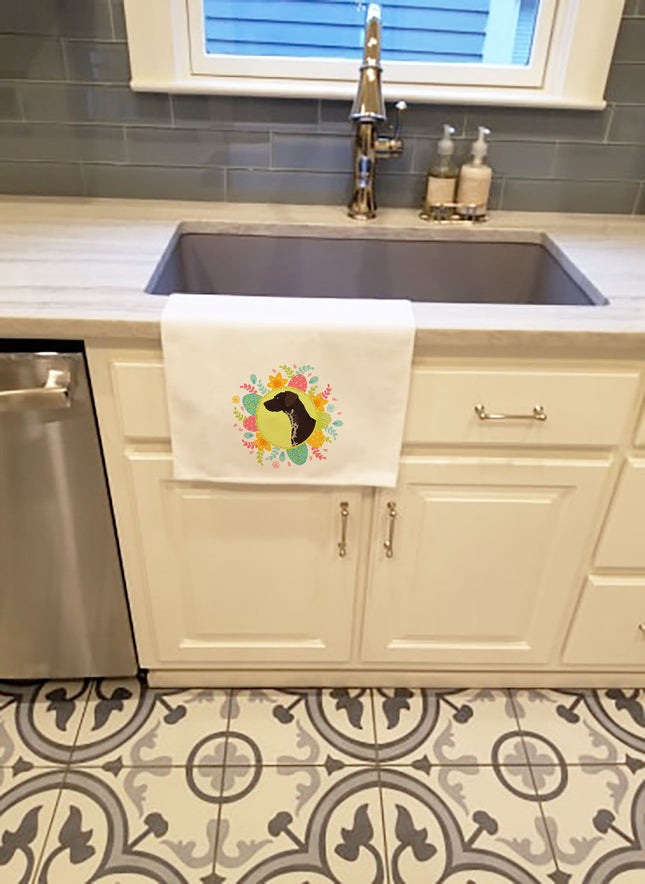 German Shorthaired Pointer Easter Kitchen Towel Set of 2
