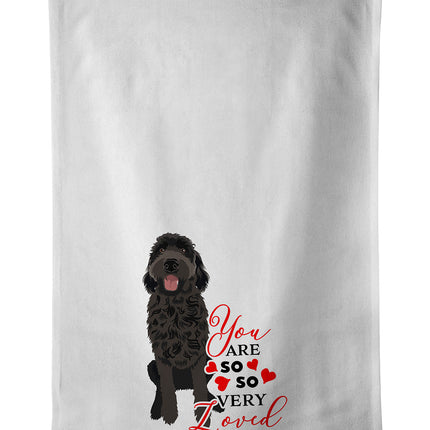 Doodle Black #1 So Loved Kitchen Towel Set of 2