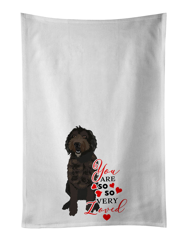 Doodle Chocolate #1 So Loved Kitchen Towel Set of 2