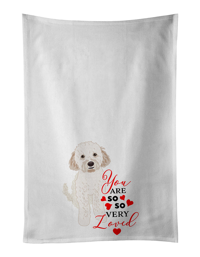 Doodle Cream #4 So Loved Kitchen Towel Set of 2