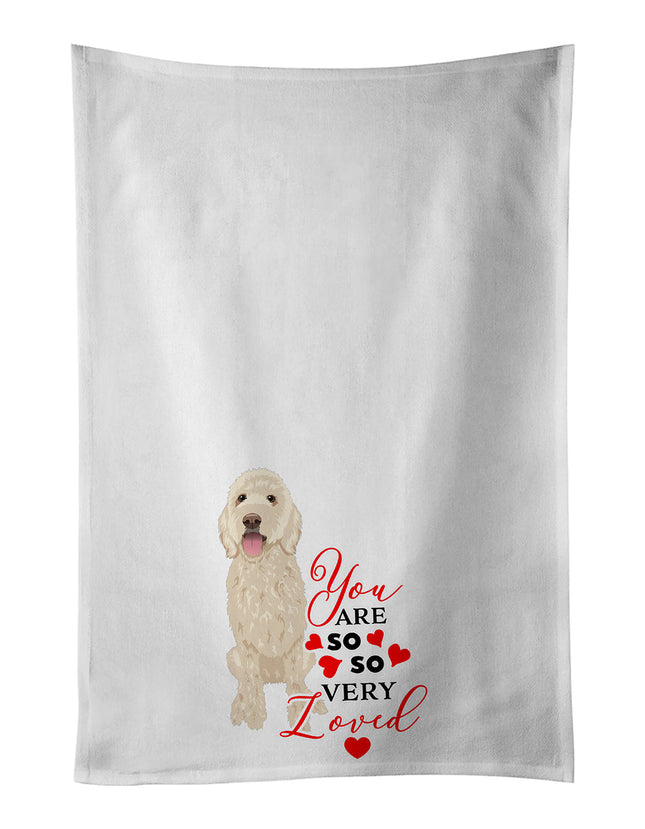 Doodle Cream #5 So Loved Kitchen Towel Set of 2