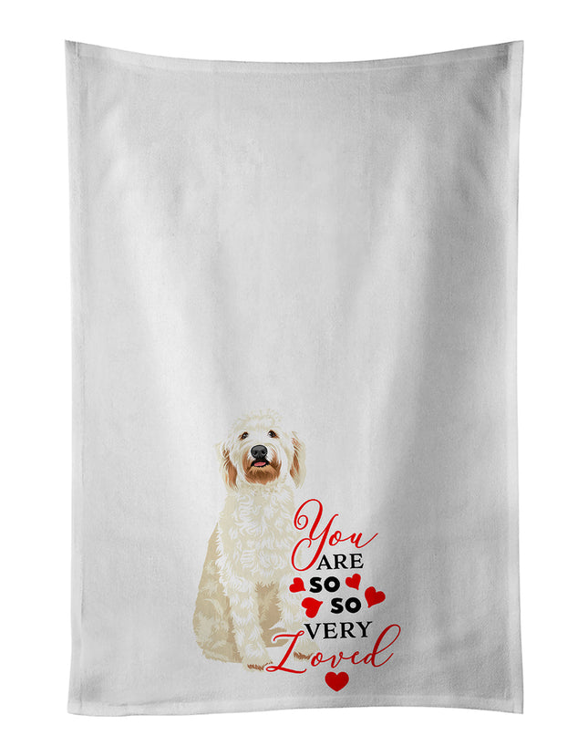 Doodle Cream #6 So Loved Kitchen Towel Set of 2