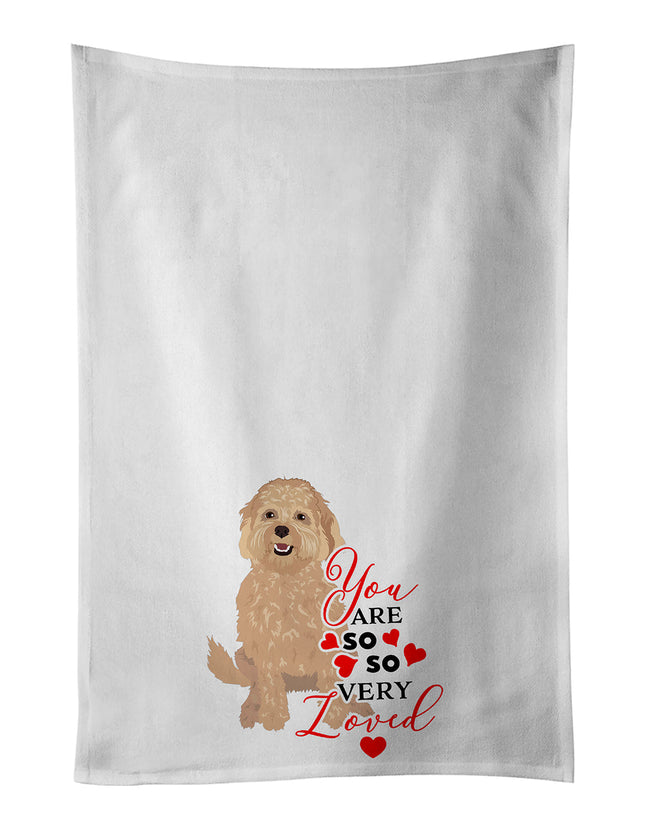 Doodle Fawn #1 So Loved Kitchen Towel Set of 2