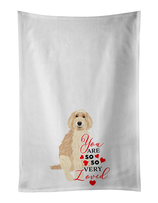Doodle Fawn #2 So Loved Kitchen Towel Set of 2