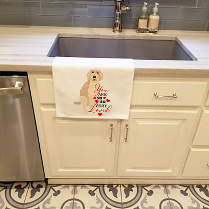 Doodle Fawn #2 So Loved Kitchen Towel Set of 2
