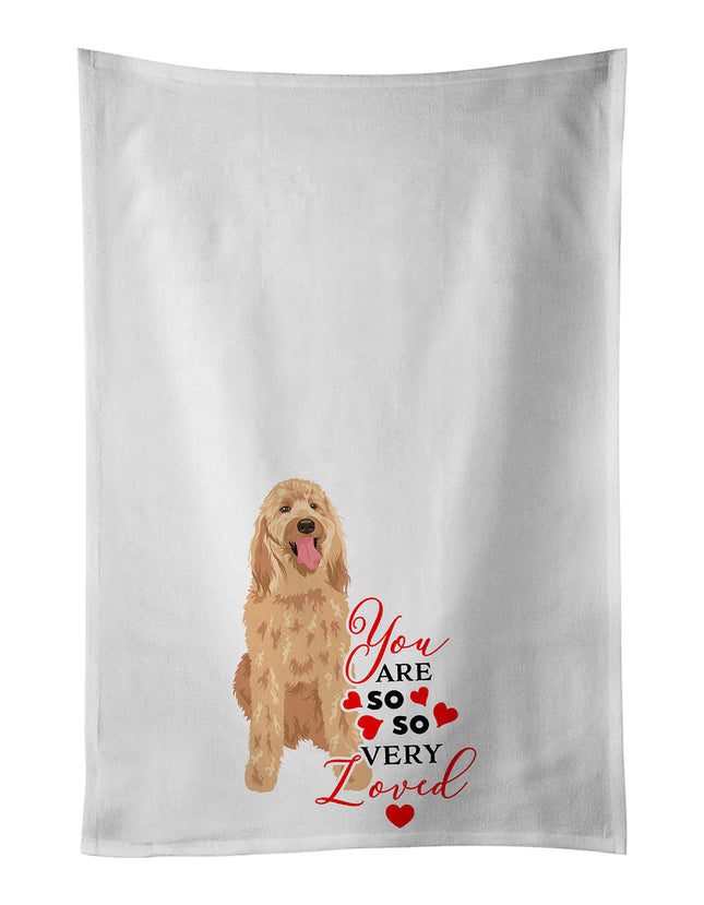 Doodle Fawn #3 So Loved Kitchen Towel Set of 2