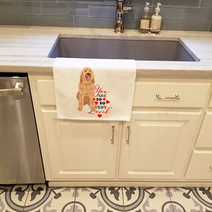 Doodle Fawn #3 So Loved Kitchen Towel Set of 2