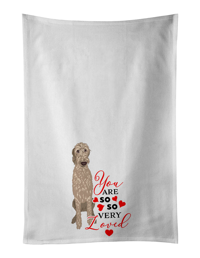 Doodle Fawn #4 So Loved Kitchen Towel Set of 2