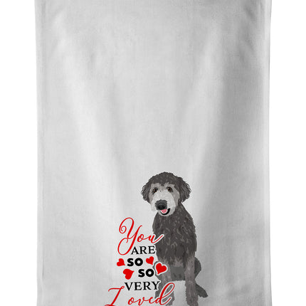 Doodle Silver #2 So Loved Kitchen Towel Set of 2