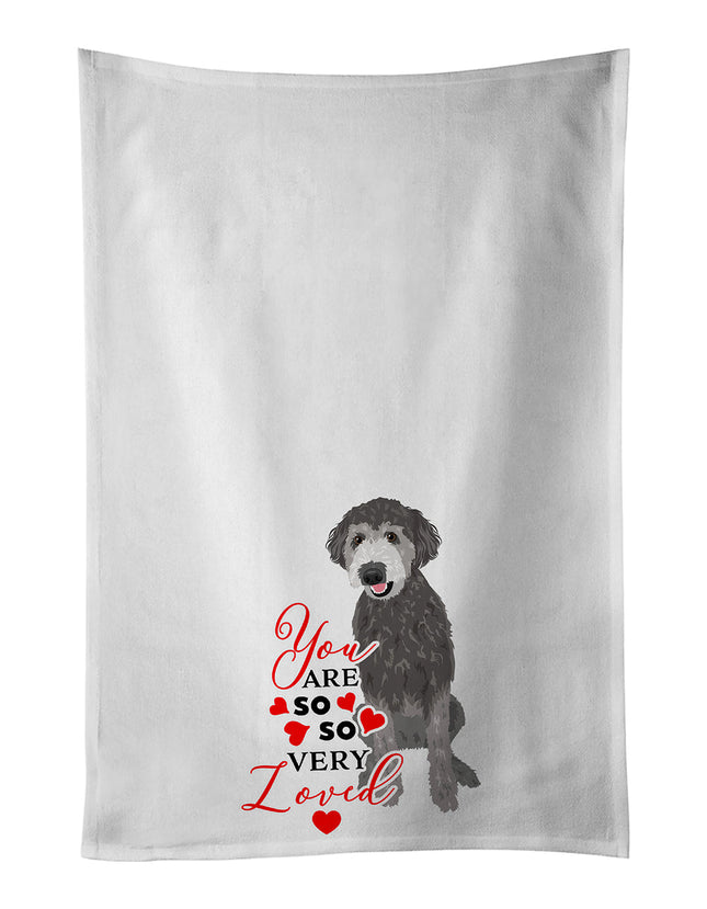 Doodle Silver #2 So Loved Kitchen Towel Set of 2