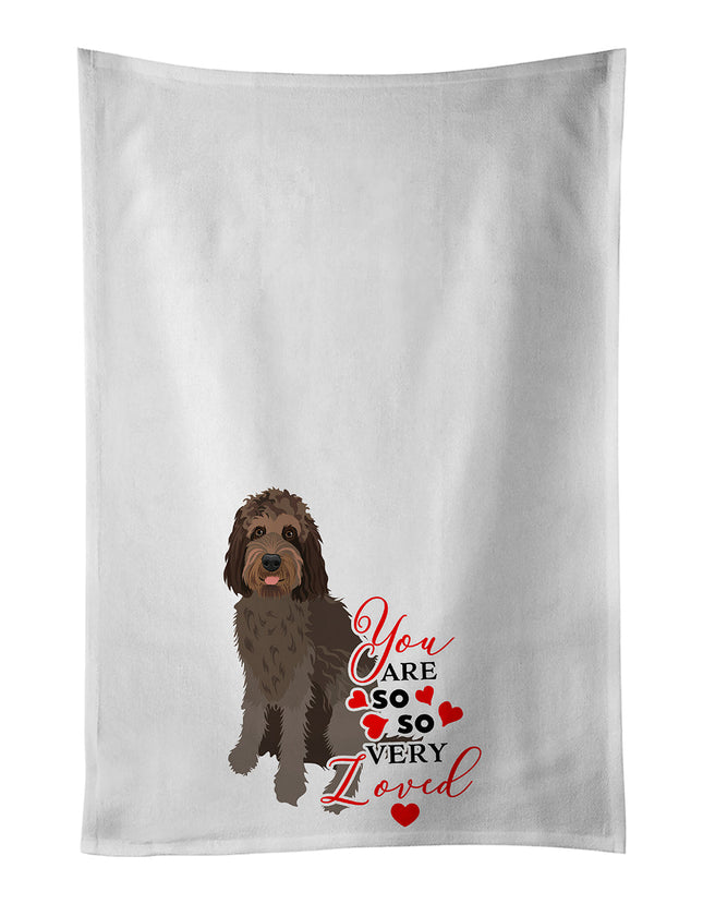 Doodle Tricolor #3 So Loved Kitchen Towel Set of 2