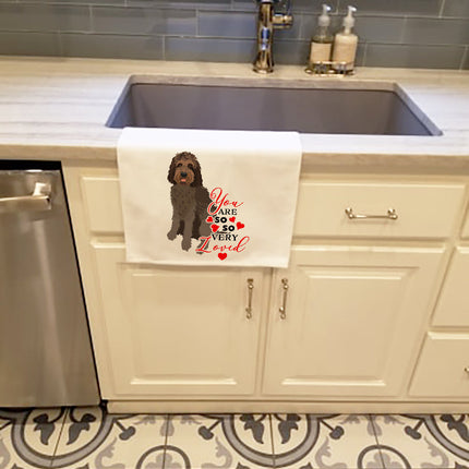 Doodle Tricolor #3 So Loved Kitchen Towel Set of 2