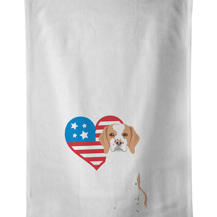 Beagle Red and White Red Ticked #1 Patriotic Kitchen Towel Set of 2
