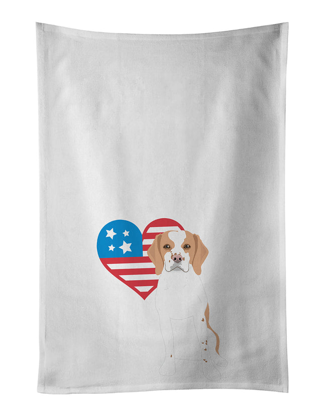 Beagle Red and White Red Ticked #1 Patriotic Kitchen Towel Set of 2