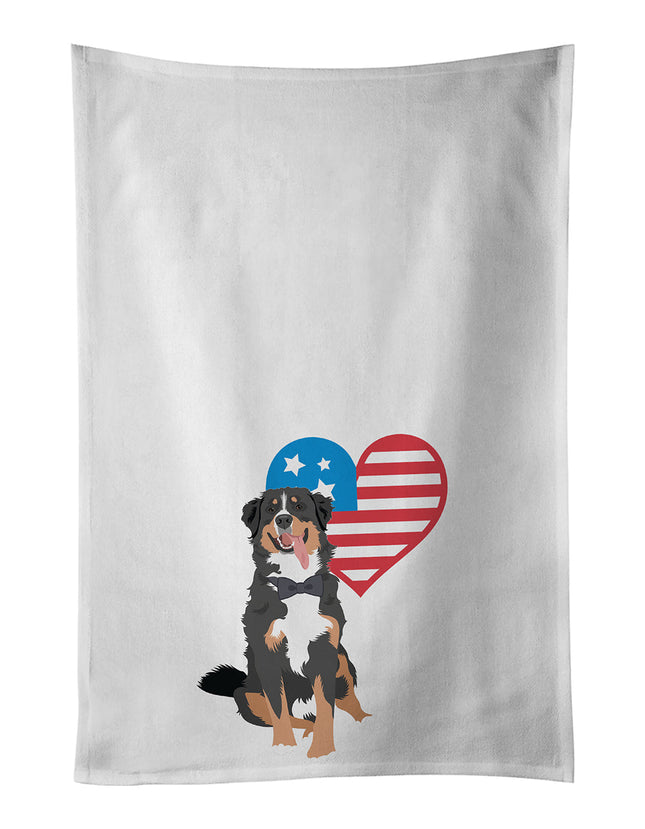 Bernese Mountain Dog #1 Patriotic Kitchen Towel Set of 2