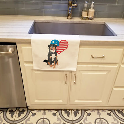 Bernese Mountain Dog #1 Patriotic Kitchen Towel Set of 2