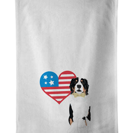 Bernese Mountain Dog #2 Patriotic Kitchen Towel Set of 2