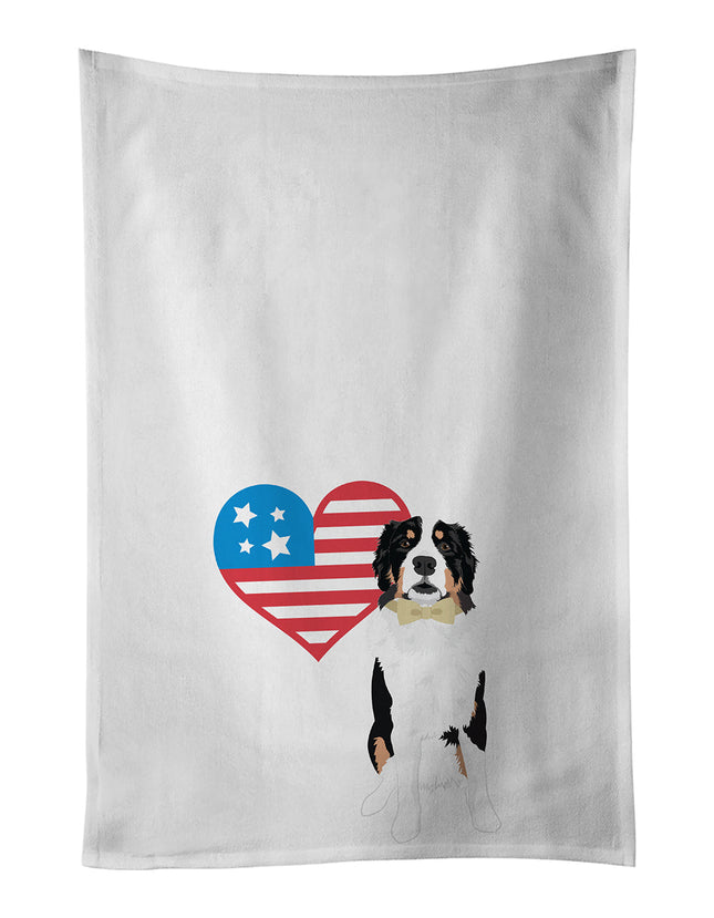 Bernese Mountain Dog #2 Patriotic Kitchen Towel Set of 2