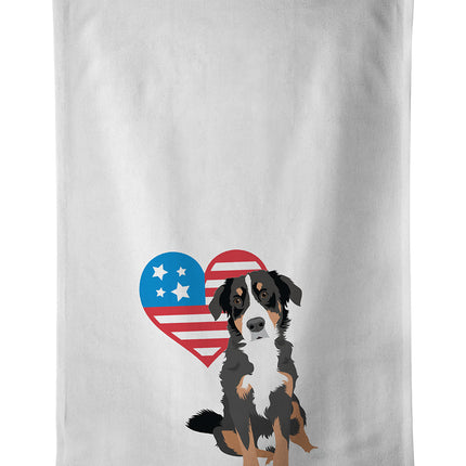 Bernese Mountain Dog Puppy #2 Patriotic Kitchen Towel Set of 2