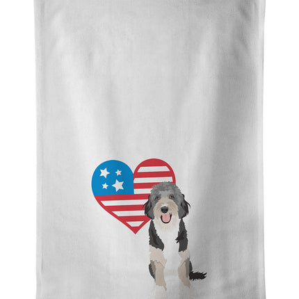 Doodle Black Tricolor #1 Patriotic Kitchen Towel Set of 2