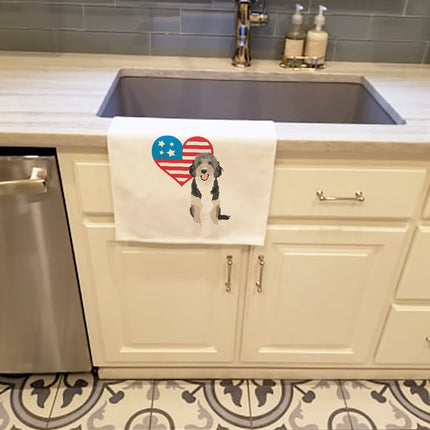 Doodle Black Tricolor #1 Patriotic Kitchen Towel Set of 2