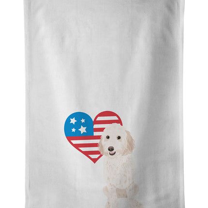 Doodle Cream #1 Patriotic Kitchen Towel Set of 2