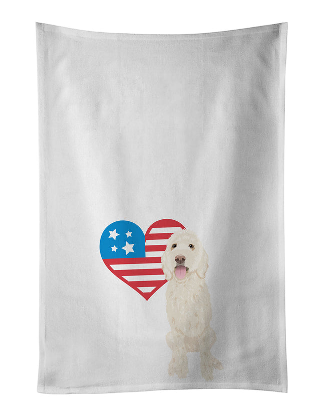 Doodle Cream #5 Patriotic Kitchen Towel Set of 2