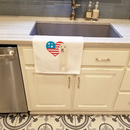 Doodle Cream #5 Patriotic Kitchen Towel Set of 2