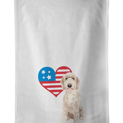 Doodle Fawn #5 Patriotic Kitchen Towel Set of 2