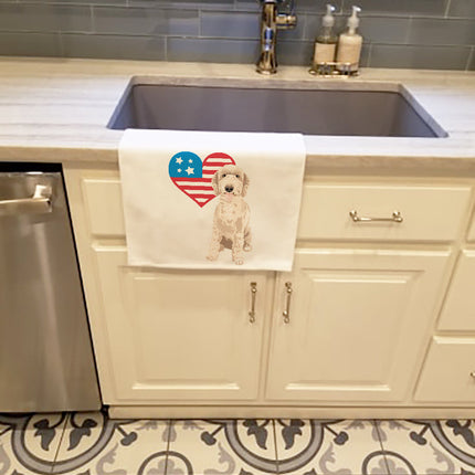 Doodle Fawn #5 Patriotic Kitchen Towel Set of 2