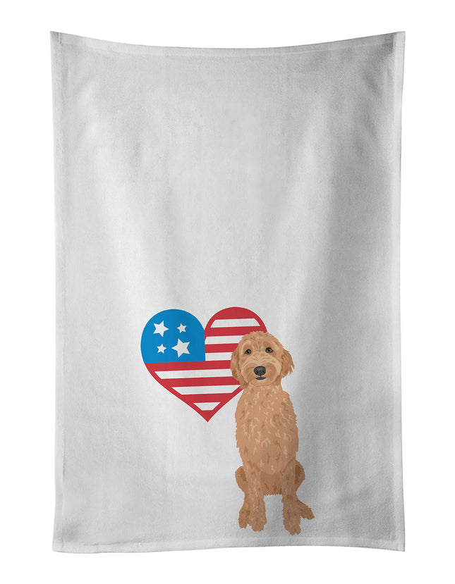 Doodle Liver #3 Patriotic Kitchen Towel Set of 2