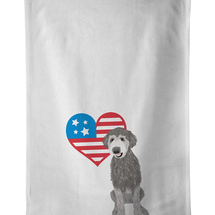 Doodle Silver #2 Patriotic Kitchen Towel Set of 2