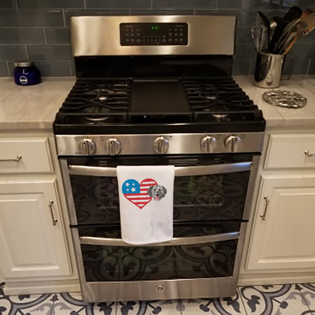 Doodle Silver #3 Patriotic Kitchen Towel Set of 2