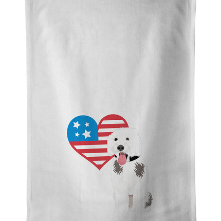 Doodle Silver and White #2 Patriotic Kitchen Towel Set of 2