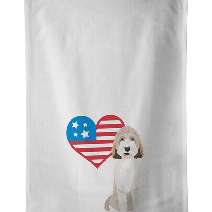 Doodle Tricolor #1 Patriotic Kitchen Towel Set of 2