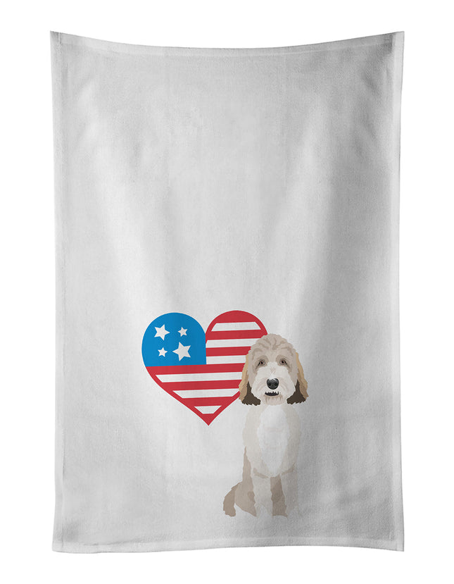 Doodle Tricolor #1 Patriotic Kitchen Towel Set of 2