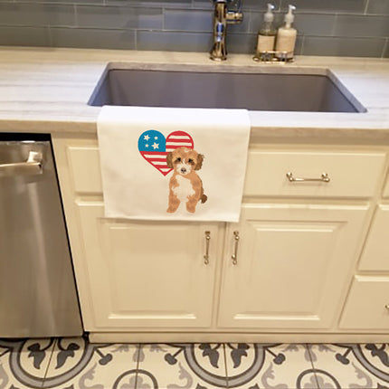 Doodle Tricolor #2 Patriotic Kitchen Towel Set of 2