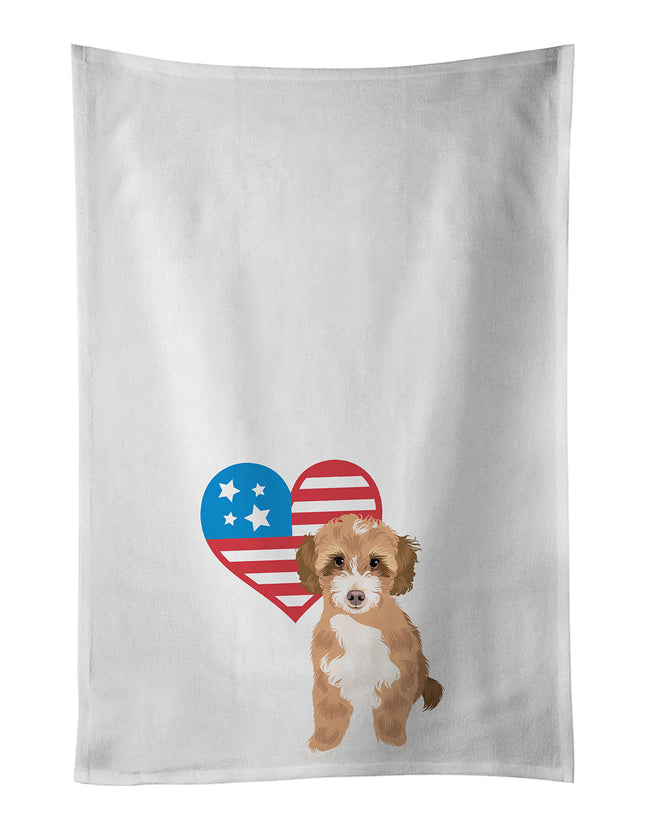 Doodle Tricolor #2 Patriotic Kitchen Towel Set of 2