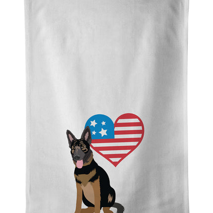 German Shepherd Bicolor Patriotic Kitchen Towel Set of 2