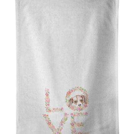 Beagle #4 LOVE Kitchen Towel Set of 2