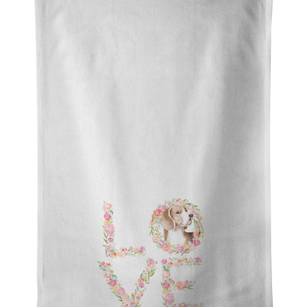 Beagle #6 LOVE Kitchen Towel Set of 2