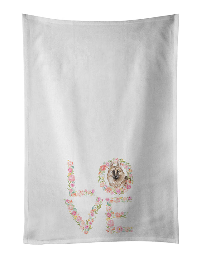 German Shepherd #1 LOVE Kitchen Towel Set of 2