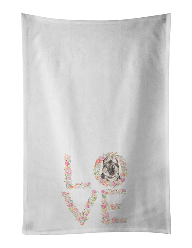 German Shepherd #4 LOVE Kitchen Towel Set of 2