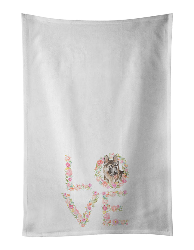 German Shepherd #7 LOVE Kitchen Towel Set of 2