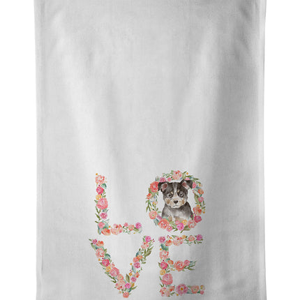 Australian Cattle Dog Puppy Love Kitchen Towel Set of 2