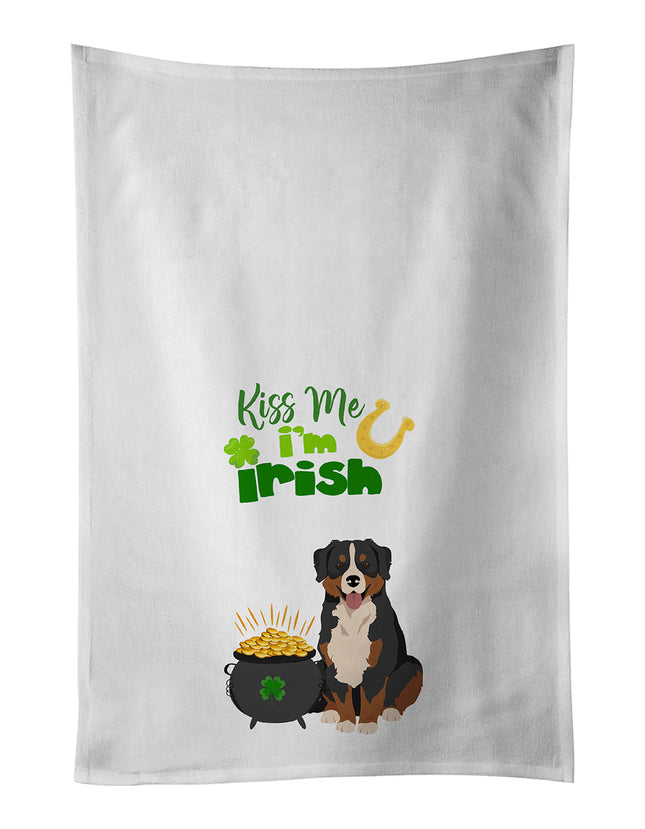 Bernese Mountain Dog St. Patrick's Day Kitchen Towel Set of 2