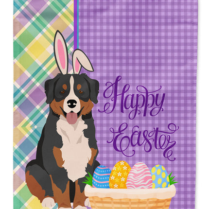 Bernese Mountain Dog Easter Garden Flag