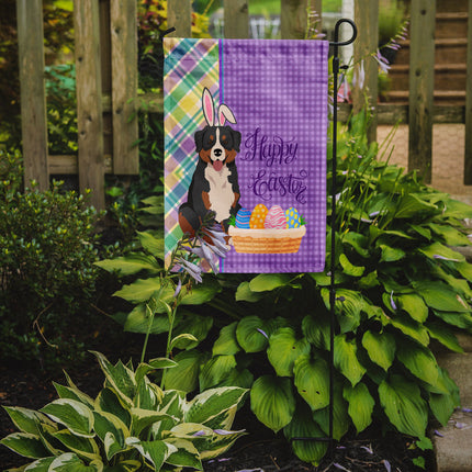 Bernese Mountain Dog Easter Garden Flag