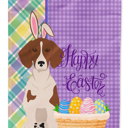 Red Piebald Dachshund Easter Garden Flag