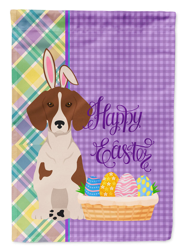 Red Piebald Dachshund Easter Garden Flag